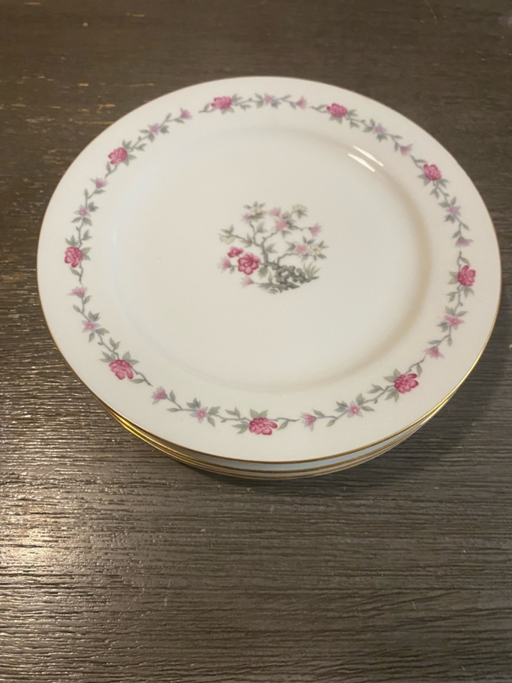 Blossom Time Japan Fine Porcelain Dessert Plates- 4